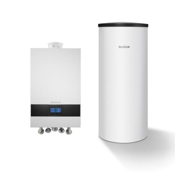 Buderus Gas-Brennwert Logaplus-Paket W22 GB172i.2 15 kW H-Gas Speicher SU160 Bedieneinheit BC400