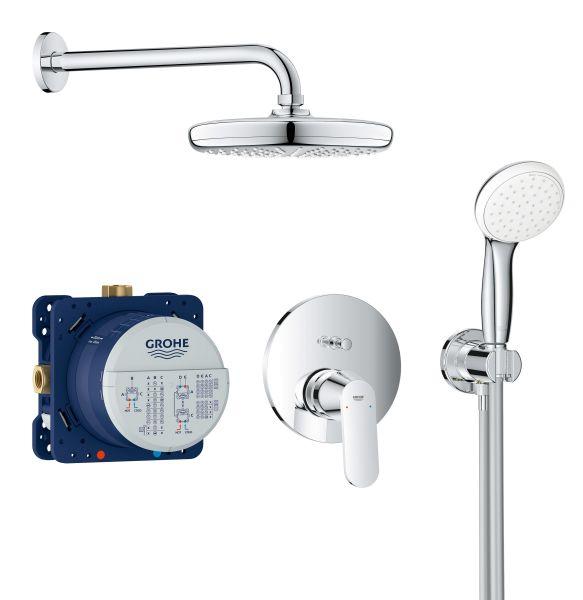 GROHE UP-Duschsystem Eurosmart C 25219 1 mit FMS SmartBox Kopfbr Brauseset chrom