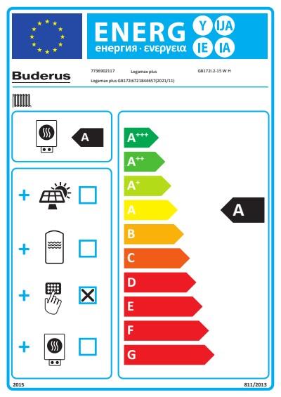 Buderus Gas-Brennwert Logaplus GB172i.2 15 kW H-Gas BC400