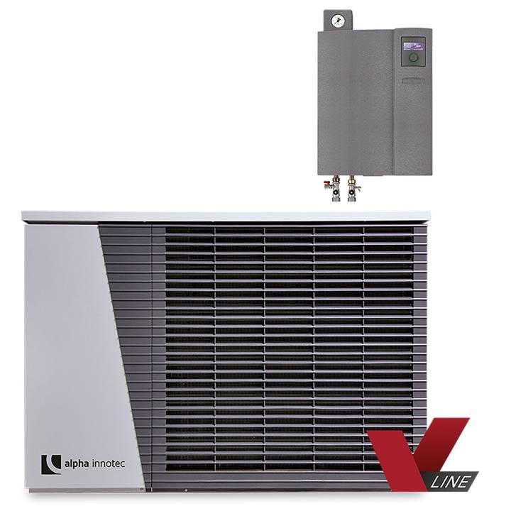 alira V-line – LWDV 91-1/3-HDV 9-1/3 bis 9 kW duale Luft/Wasser Wärmepumpe mit Hydraulikmodul