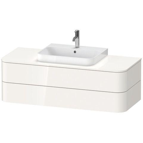 Duravit WTU HappyD2+ wandh.,408x1300x55 2Schubkästen, weiß hochglanz f.MWT