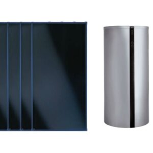 Viessmann Flachkollektor Solar-Paket Vitosol 200-FM 10,04 m² mit Vitocell 340-M SVKC 750 L Rohrwendelspeicher Modul SM1