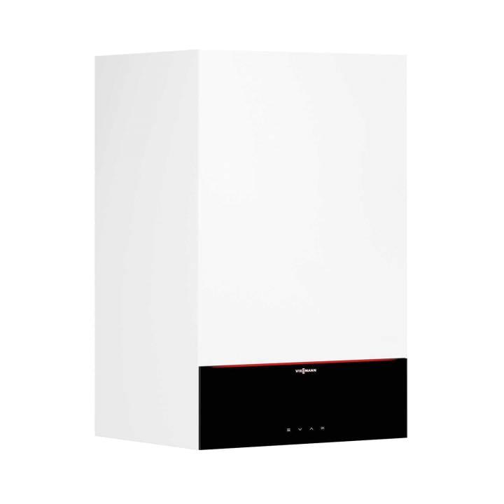 Viessmann Gas-Brennwert-Kombigerät Paket Vitodens 200-W B2KF 25 kW inkl. WW – 7" Display – Armaturen-Bausatz UP