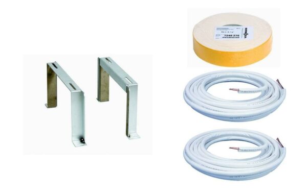 Viessmann Installations-Set Split-Luft/Wasser-Wärmepumpe Vitocal 200-S Typ AWB-M/AWB-M-E-AC 201.D04/D06 Bodenmontage Außeneinheit