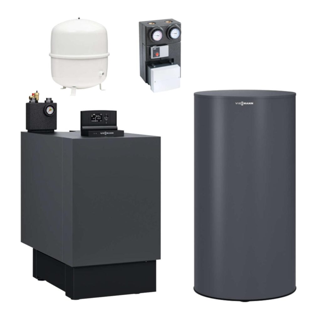 Viessmann Öl-Brennwert-Heizgerät Vitoladens 300-C J3RB 19 kW mit Mischer Warmwasserspeicher Vitocell 100-V CVAA 160L