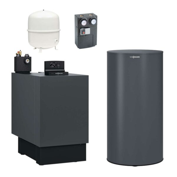 Viessmann Öl-Brennwert-Heizgerät Vitoladens 300-C J3RB 19 kW mit Warmwasserspeicher Vitocell 100-V CVAA 160L