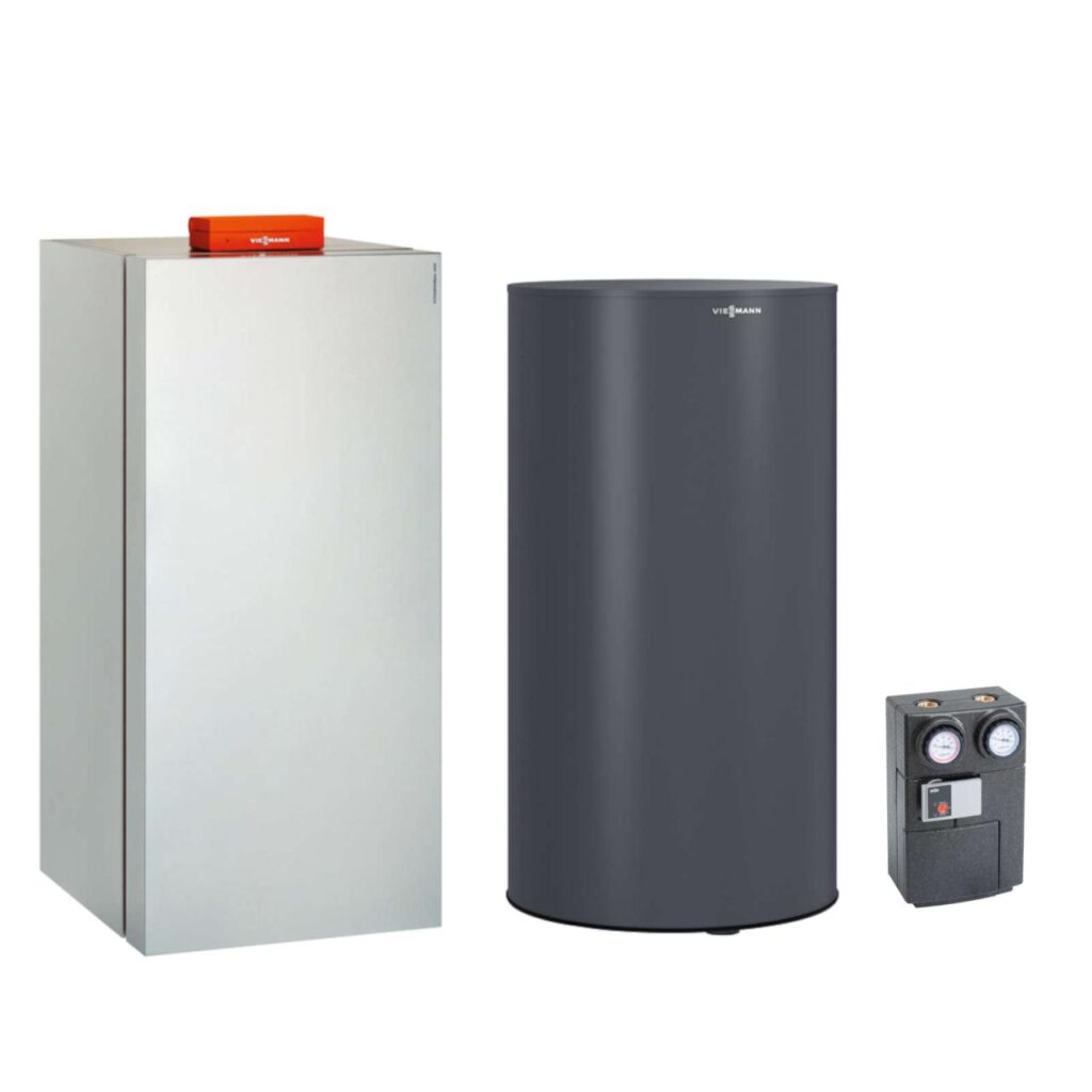 Viessmann Paket Vitocrossal 300 CU3A 13 kW Gas-Brennwertkessel mit Speicher Vitocell 300-V EVIB-A 160L