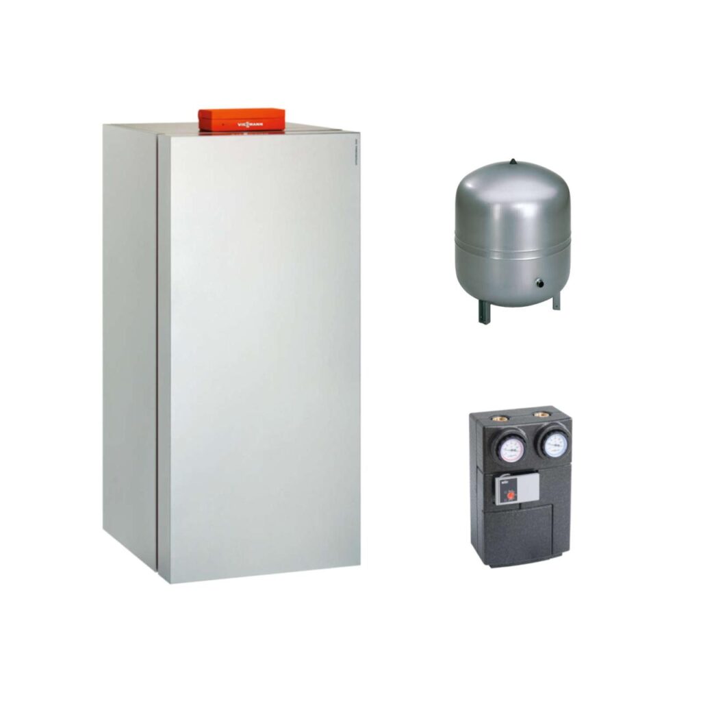 Viessmann Paket Vitocrossal 300 CU3A 19 kW Gas-Brennwertkessel mit Divicon Heizkreis-Verteiler und Ausdehnungsgefäß 35L