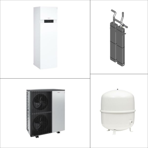 Viessmann Vitocal 222-A Wärmepumpe-Kompaktgerät Monoblock AWOT-E-AC 221.A16 HZ-Pufferspeicher 42 l Anschluss oben