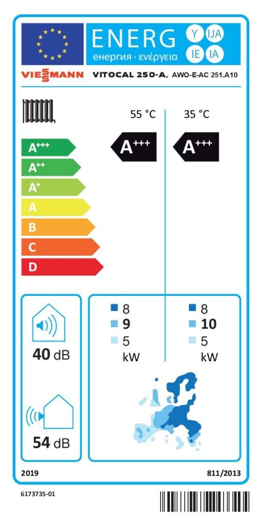 Viessmann Vitocal 250-A AWO-E-AC 251.A10 Luft/Wasser-Wärmepumpe 1 Heiz-/Kühlkreis