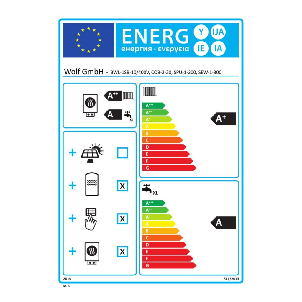 Wolf Paket Hybrid COB-2 20 kW Öl-Brennwertkessel Wärmepumpe BWL1SB-10 Pufferspeicher SPU-1 200L Warmwasserpeicher SEW1 300L BM-2